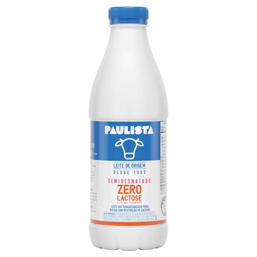 Leite UHT Semidesnatado Zero Lactose Paulista Garrafa 1l - Imagem em destaque
