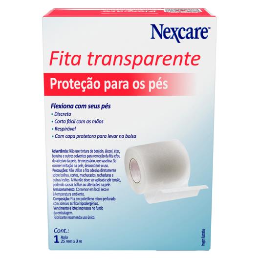 Fita Adesiva Protetora para os Pés Transparente Nexcare Caixa 3m - Imagem em destaque