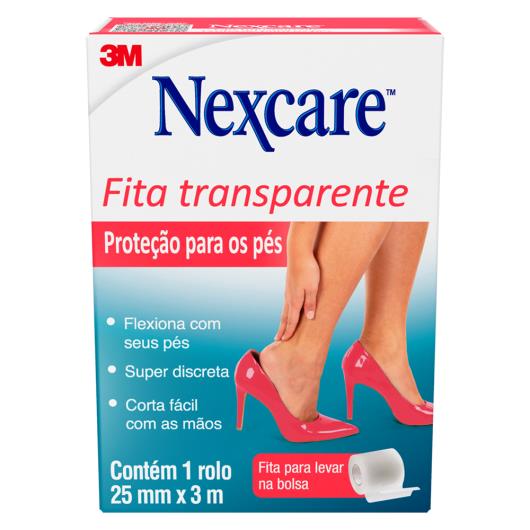 Fita Adesiva Protetora para os Pés Transparente Nexcare Caixa 3m - Imagem em destaque