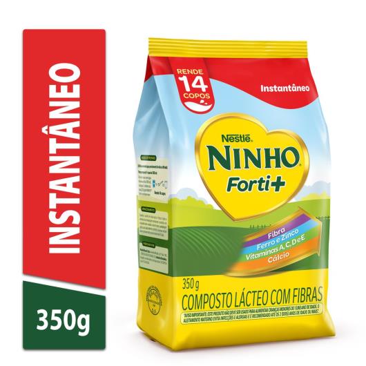 Composto Lácteo Ninho Forti+ Fibras Sachê 350g - Imagem em destaque