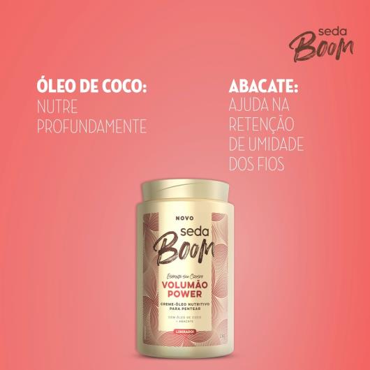 Creme para Pentear Seda Boom Volumão Power Pote 1kg - Imagem em destaque