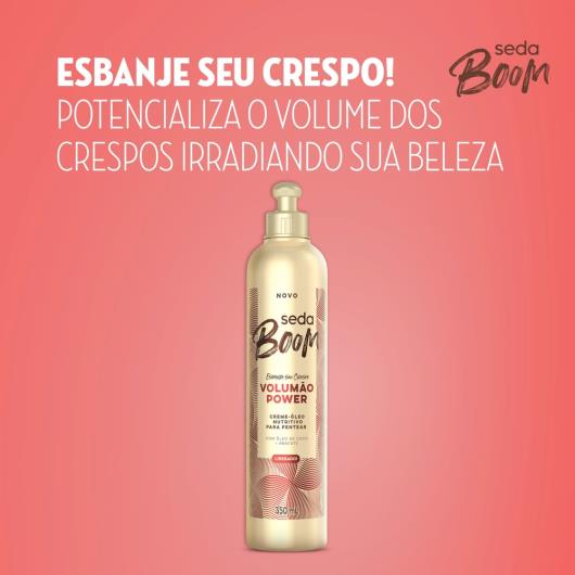 Creme para Pentear Seda Boom Volumão Power Frasco 350ml - Imagem em destaque