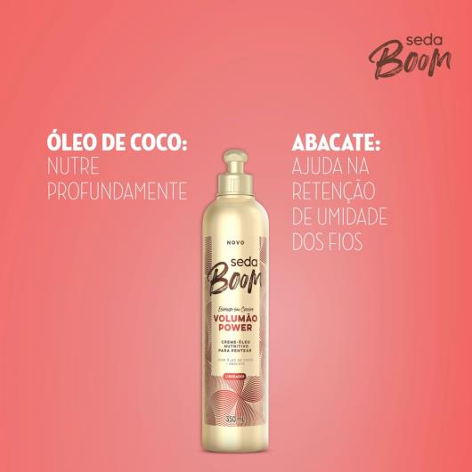 Creme para Pentear Seda Boom Volumão Power Frasco 350ml - Imagem em destaque