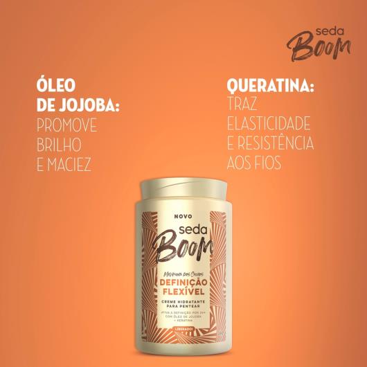 Creme para Pentear Hidratante Seda Boom Definição Flexível Pote 1kg - Imagem em destaque