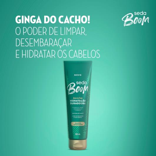 Shampoo Higienizador Seda Boom Hidratação Duradoura Bisnaga 250ml - Imagem em destaque