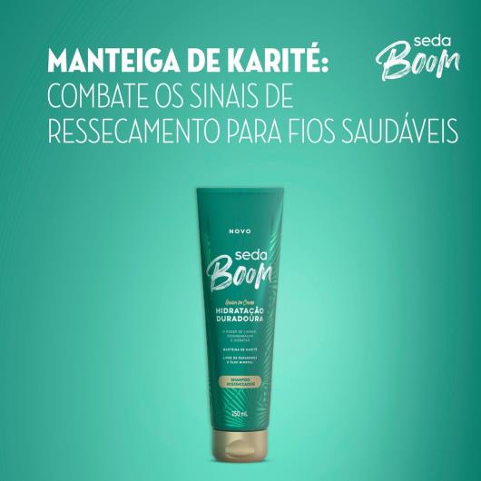 Shampoo Higienizador Seda Boom Hidratação Duradoura Bisnaga 250ml - Imagem em destaque