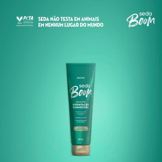 Shampoo Higienizador Seda Boom Hidratação Duradoura Bisnaga 250ml - Imagem em destaque