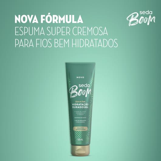 Shampoo Higienizador Seda Boom Hidratação Duradoura Bisnaga 250ml - Imagem em destaque