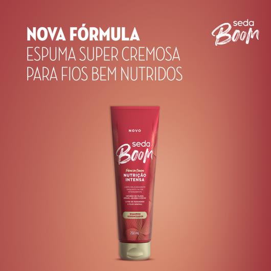 Shampoo Higienizador Seda Boom Nutrição Intensa Bisnaga 250ml - Imagem em destaque