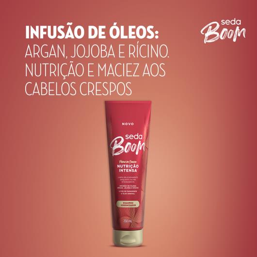 Shampoo Higienizador Seda Boom Nutrição Intensa Bisnaga 250ml - Imagem em destaque