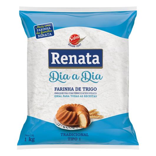 Farinha de Trigo Tipo 1 Tradicional Renata Dia a Dia Pacote 1kg - Imagem em destaque