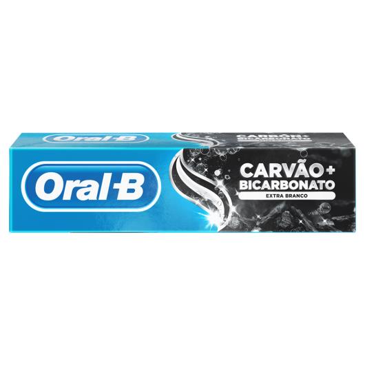 Creme Dental Bicarbonato de Sódio e Carvão Oral-B Extra Branco Caixa 70g - Imagem em destaque