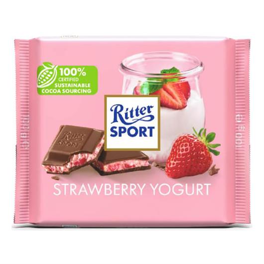 Chocolate Ritter Sport Strawberry Yogurt 100g - Imagem em destaque