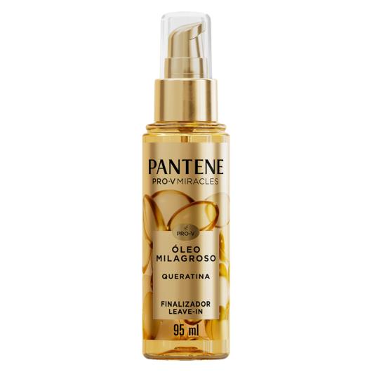 Leave-In Finalizador Pantene Óleo Milagroso Frasco 95ml Pump - Imagem em destaque