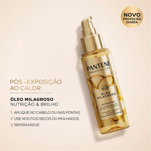 Leave-In Finalizador Pantene Óleo Milagroso Frasco 95ml Pump - Imagem em destaque