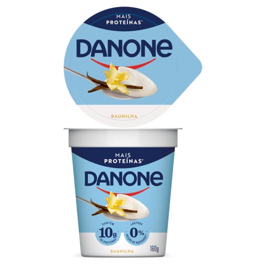 Iogurte Semidesnatado Baunilha Mais Proteínas Zero Lactose Danone Copo 160g - Imagem em destaque
