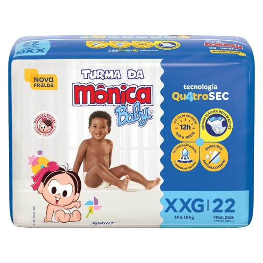 Fralda Descartável Turma Da Monica Baby Econômica XXG 22 Unidades - Imagem em destaque