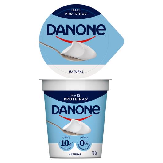 Iogurte Semidesnatado Natural Mais Proteínas Zero Lactose Danone Copo 160g - Imagem em destaque
