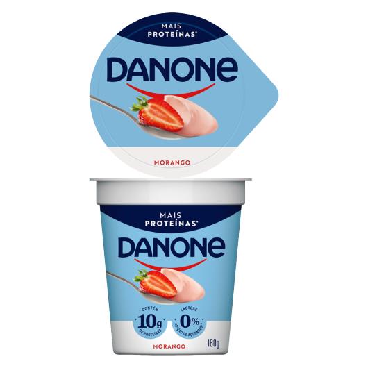 Iogurte Semidesnatado Morango Zero Lactose Danone Copo 160g - Imagem em destaque