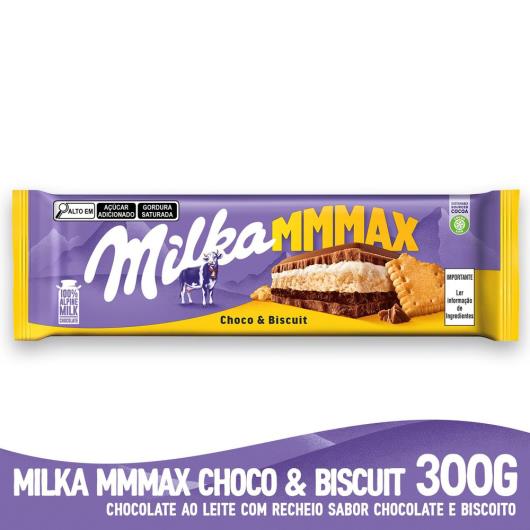 Chocolate Milka Choco Biscuit 300G - Imagem em destaque