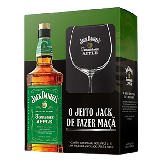 Kit Taça + Licor Fino de Whisky Apple Jack Daniel's 1l - Imagem em destaque