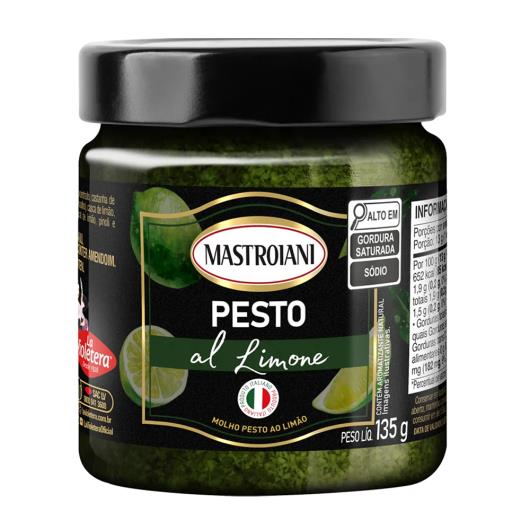 Molho Pesto Al Limone Mastroiani Vidro 135g - Imagem em destaque