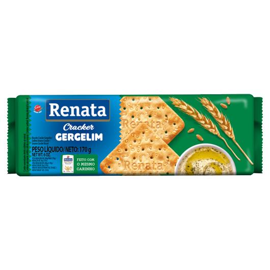 Biscoito Cracker com Gergelim Renata Pacote 170g - Imagem em destaque