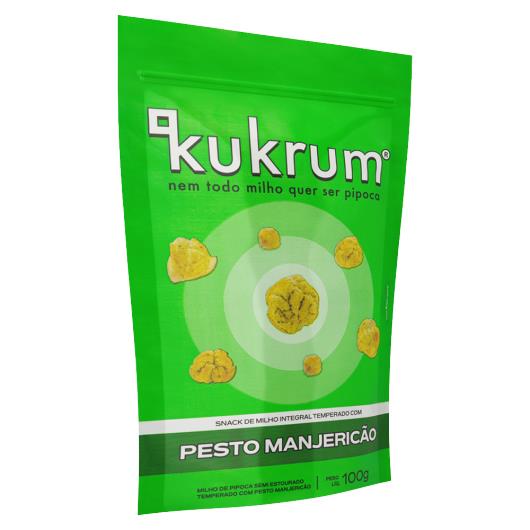 Snack de Milho Temperado Integral Pesto Manjericão Kukrum Pouch 100g - Imagem em destaque