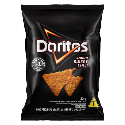 Salgadinho de Milho Sweet Chili Doritos Pacote 32g - Imagem em destaque