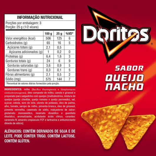 Salgadinho Queijo Nacho Doritos 75G - Imagem em destaque