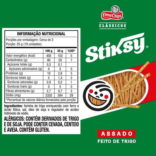 Palitinho Salgado Elma Chips Stiksy 76G - Imagem em destaque