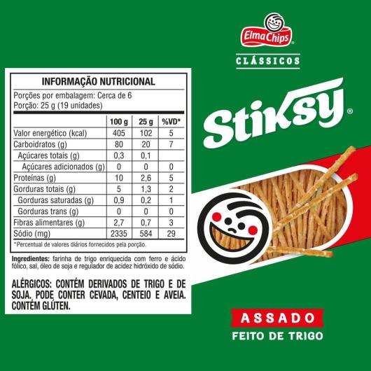 Palitinho Salgado Elma Chips Stiksy 160G - Imagem em destaque