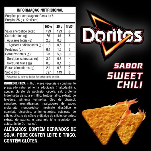 Salgadinho Sweet Chili Doritos 120G - Imagem em destaque