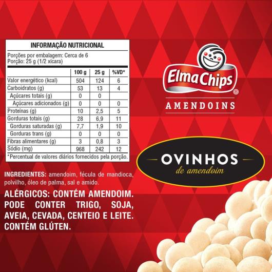 Ovinhos De Amendoim Elma Chips 145G - Imagem em destaque