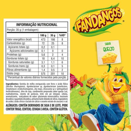 Salgadinho Queijo Elma Chips Fandangos 35G - Imagem em destaque