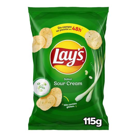 Batata Frita Lisa Creme De Cebola Lays 115G - Imagem em destaque