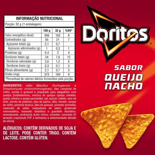 Salgadinho Queijo Nacho Doritos 32G - Imagem em destaque