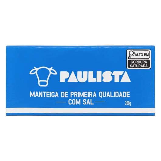 Manteiga de Primeira Qualidade com Sal Paulista 200g - Imagem em destaque