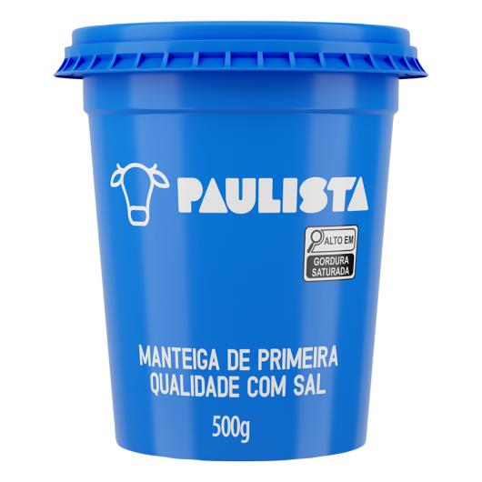 Manteiga de Primeira Qualidade com Sal Paulista Pote 500g - Imagem em destaque