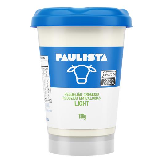 Requeijão Cremoso Light Paulista Copo 180g - Imagem em destaque