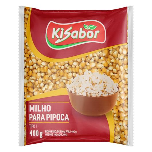 Milho para Pipoca Tipo 1 Kisabor Pacote 400g - Imagem em destaque