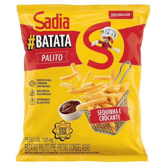 Batata Pré-Frita Palito Congelada Sadia Pacote 1,05kg - Imagem em destaque
