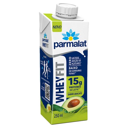 Bebida Láctea UHT Abacate Zero Lactose Parmalat Wheyfit Caixa 250ml - Imagem em destaque