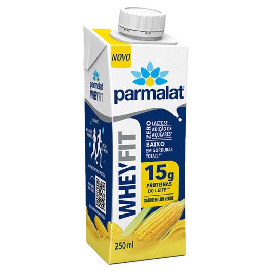 Bebida Láctea UHT Milho Verde Zero Lactose Parmalat Wheyfit Caixa 250ml - Imagem em destaque