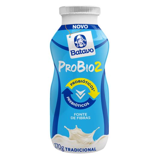 Iogurte Parcialmente Desnatado Tradicional Batavo Probio2 Frasco 170g - Imagem em destaque