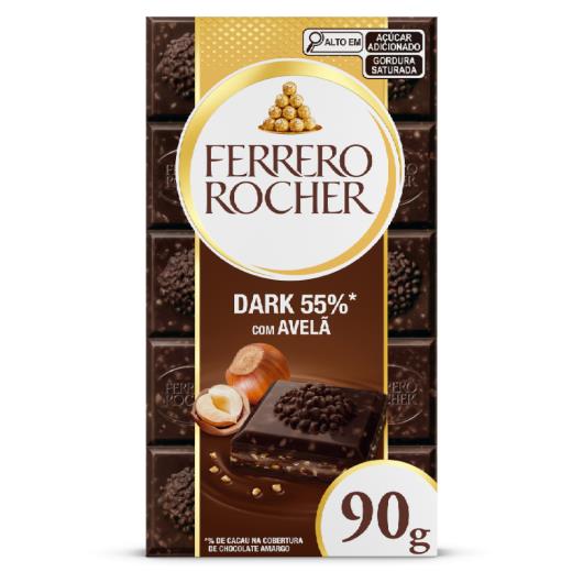 Ferrero Rocher Tablete Dark com Avelã 1 Uni 90g - Imagem em destaque