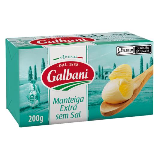 Manteiga Extra sem Sal Galbani 200g - Imagem em destaque