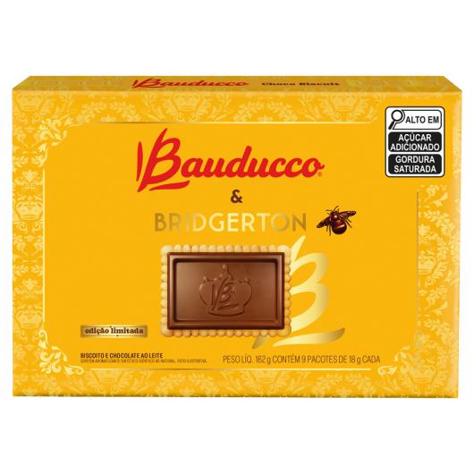 Biscoito Chocolate ao Leite Bridgerton Bauducco Choco Biscuit Caixa 162g - Imagem em destaque