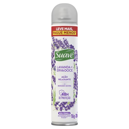 Antitranspirante Aerossol Lavanda e Erva-Doce Suave 200ml Spray Leve Mais Pague Menos - Imagem em destaque