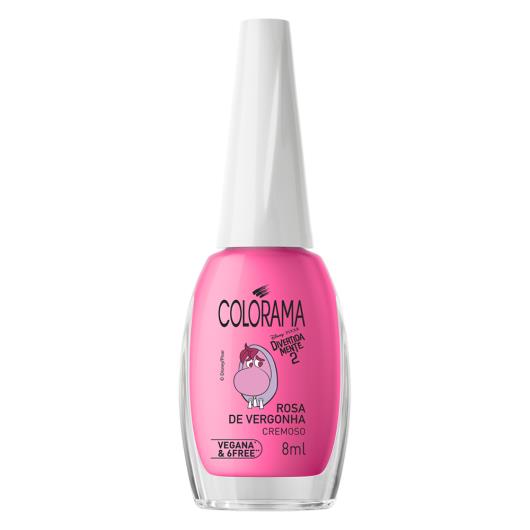 Esmalte Cremoso Rosa de Vergonha Divertida Mente 2 Colorama Frasco 8ml - Imagem em destaque